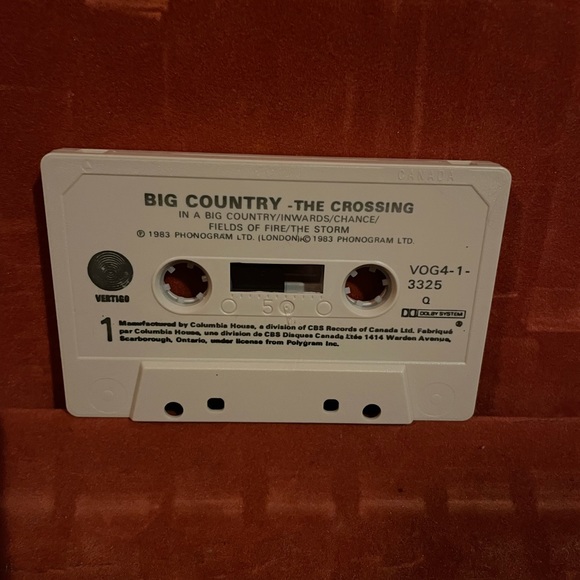 Vintage Big Country The Crossing 1983 Vertigo Records Cassette Tape - Picture 4 of 5